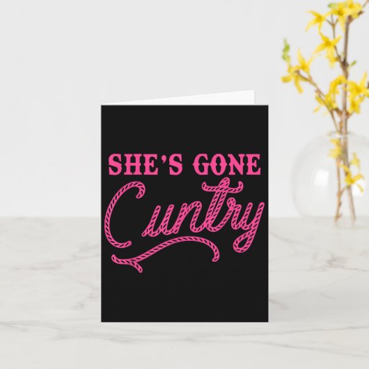 Sie wurde Ry Funny Design Karte (Gelbe Blume)