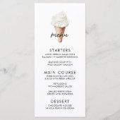 Sie wurde Vanilla-Brautparty aufgedeckt Menükarte (Vorderseite)