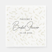 Sie wurde Vanilla-Brautparty aufgedeckt Serviette (Vorderseite)