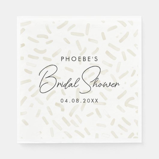 Sie wurde Vanilla-Brautparty aufgedeckt Serviette (Vorderseite)