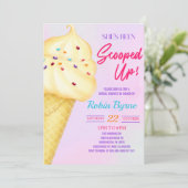 Sie wurde von der Brautdusche erschossen Einladung (Stehend Vorderseite)