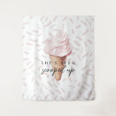 Sie wurde vor dem Hintergrund der Strawberry-Brida Wandteppich (Vorderseite)