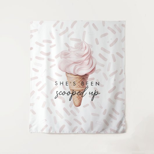 Sie wurde vor dem Hintergrund der Strawberry-Brida Wandteppich (Vorderseite)