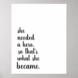 Sie wurde zur Heldin Poster