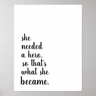 Sie wurde zur Heldin Poster