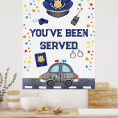 Sie wurden als Signature Police Officer Party Sign Poster (Küche)