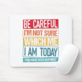 Sie wurden gewarnt Crazy Freak Crazy Typ sein Auto Mousepad (Mit Mouse)