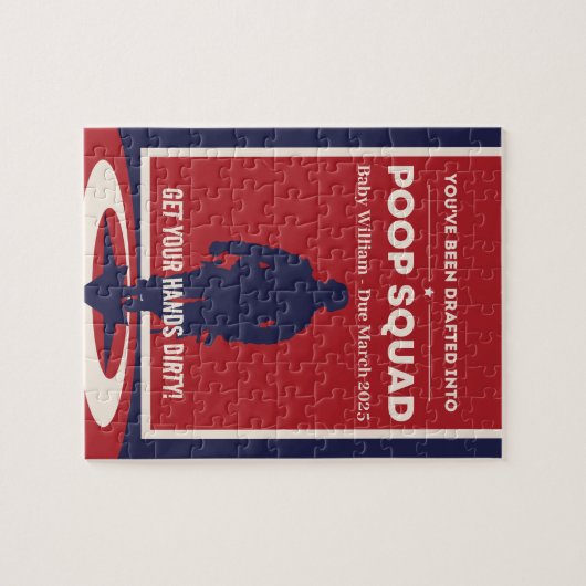 Sie wurden in eine Squad Gekackt - Baby Reveal Puzzle (Horizontal)