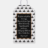 Sie wurden mit einem Geschenkschild versehen Geschenkanhänger (Rückseite)