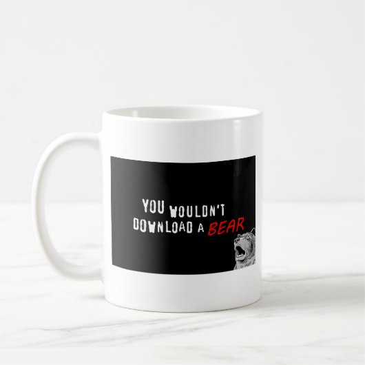 Sie würden nicht einen Bären - GeekShirts Kaffeetasse (Links)