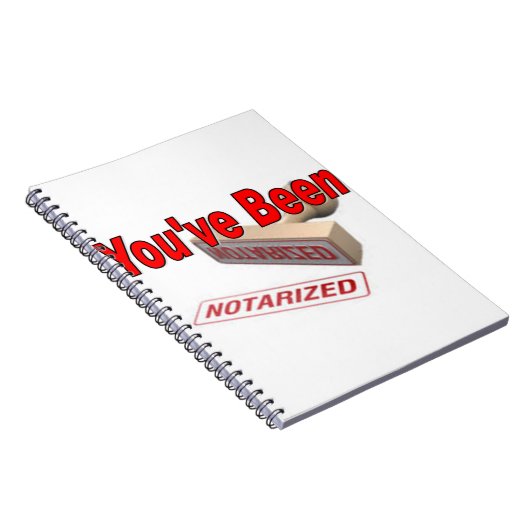 Sie wurden notariell beglaubigt notizblock (Rechte Seite)