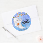 Sie wurden zu Halloween Classic Round Sticker gebr (Umschlag)