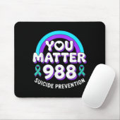 Sie zählen 988 Präventionsbewusstseins-Regenbogenb Mousepad (Mit Mouse)