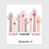 Sie zählen Affirmation Decal Aufkleber (Blatt)