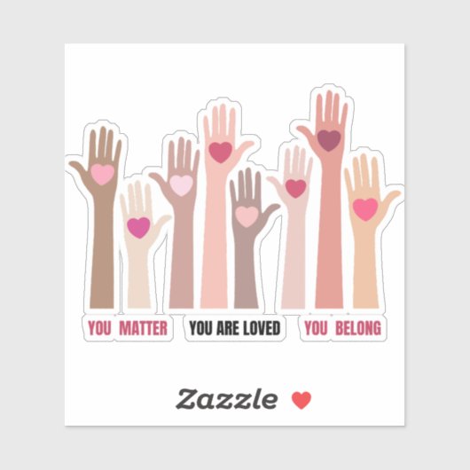 Sie zählen Affirmation Decal Aufkleber (Blatt)