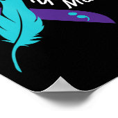 Sie zählen Ribbon Suicide Awareness Mental Health Poster (Ecke)