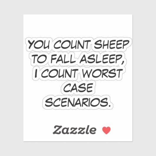 Sie zählen Schafe Aufkleber (Blatt)