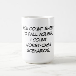 Sie zählen Schafe Kaffeetasse