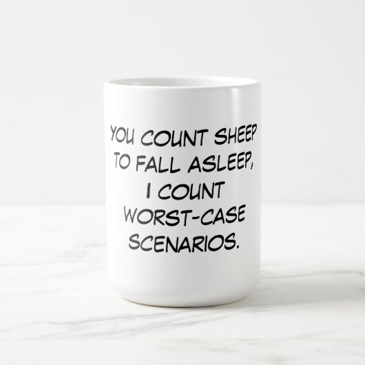 Sie zählen Schafe Kaffeetasse (Mittel)