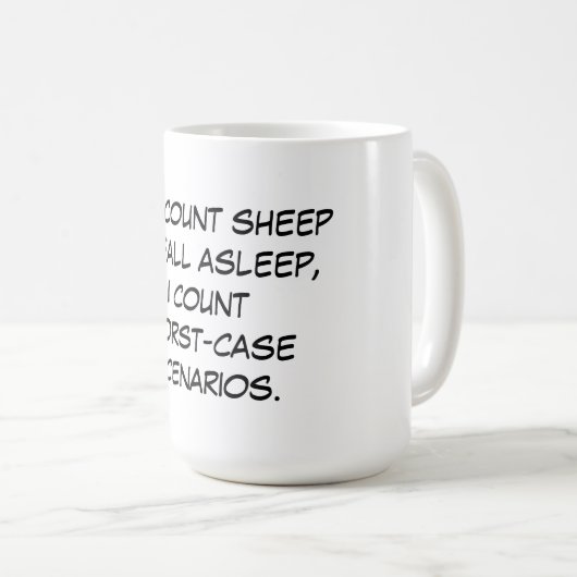 Sie zählen Schafe Kaffeetasse (VorderseiteRechts)