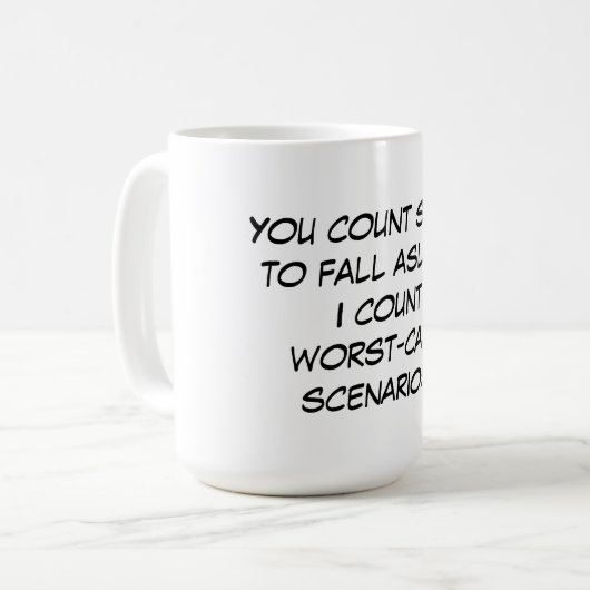 Sie zählen Schafe Kaffeetasse (Vorderseite Links)