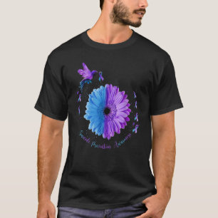 Sie zählen Suizidprävention Aquamarine Lila Awaren T-Shirt