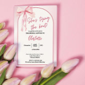 Sie zähmt das Brautparty des "Knot Arch Simple Bow Einladung