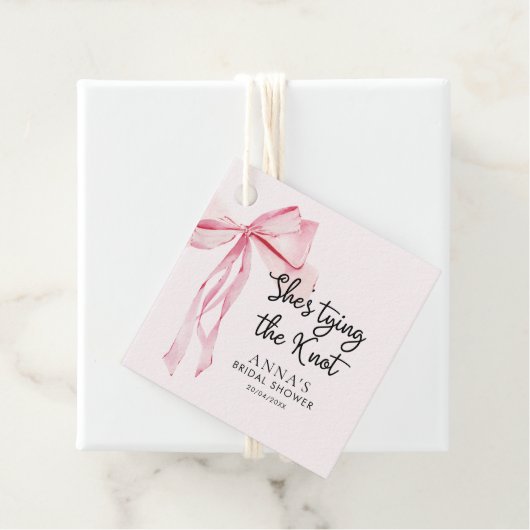 Sie zähmt das Brautparty des Knotens Geschenkanhänger (Beispiel)