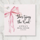 Sie zähmt das Brautparty des Knotens Geschenkanhänger (Vorderseite)