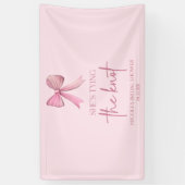 Sie zähmt das Brautparty des unrosa Bowes Banner (Vertikal)