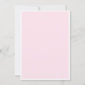 Sie zähmt das Brautparty des unrosa Bowes Einladung (Rückseite)