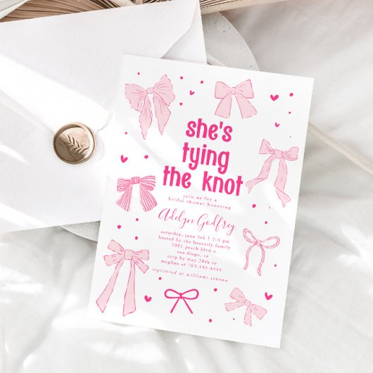 Sie zähmt das Brautparty des unrosa Bowes Einladung