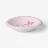 Sie zähmt das Brautparty des unrosa Bowes Pappteller (Gewinkelt)