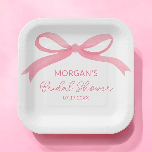 Sie zähmt das Brautparty des unrosa Bowes Pappteller