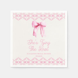 Sie zähmt das Brautparty des unrosa Bowes Serviette