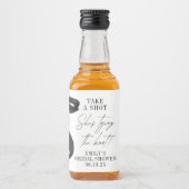 Sie zähmt das Gastgeschenk des Knotens-Brautparty Alkoholflaschenetikett (Vorderseite)