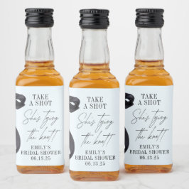 Sie zähmt das Gastgeschenk des Knotens-Brautparty Alkoholflaschenetikett