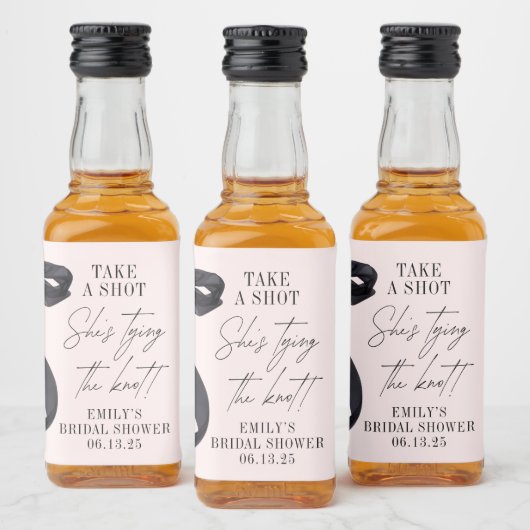 Sie zähmt das Gastgeschenk des Knotens-Brautparty Alkoholflaschenetikett (Flaschen)