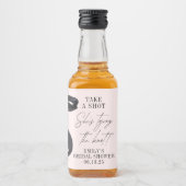 Sie zähmt das Gastgeschenk des Knotens-Brautparty Alkoholflaschenetikett (Vorderseite)