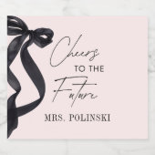 Sie zähmt das Gastgeschenk des Knotens-Brautparty Schaumweinetikett (Einzelnes Label)