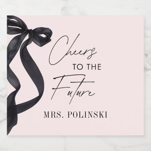 Sie zähmt das Gastgeschenk des Knotens-Brautparty Schaumweinetikett (Einzelnes Label)