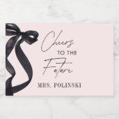 Sie zähmt das Gastgeschenk des Knotens-Brautparty Schaumweinetikett (Einzelnes Label)