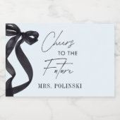 Sie zähmt das Gastgeschenk des Knotens-Brautparty Schaumweinetikett (Einzelnes Label)