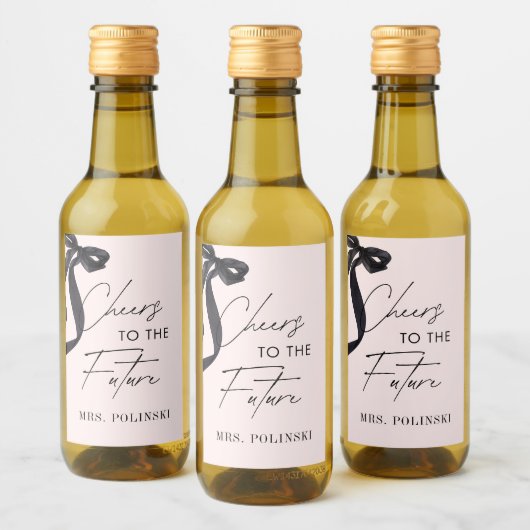 Sie zähmt das Gastgeschenk des Knotens-Brautparty Weinetikett (Flaschen)