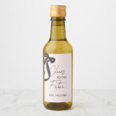 Sie zähmt das Gastgeschenk des Knotens-Brautparty Weinetikett (Vorderseite)