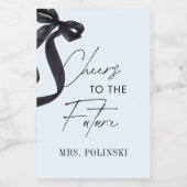 Sie zähmt das Gastgeschenk des Knotens-Brautparty Weinetikett (Einzelnes Label)