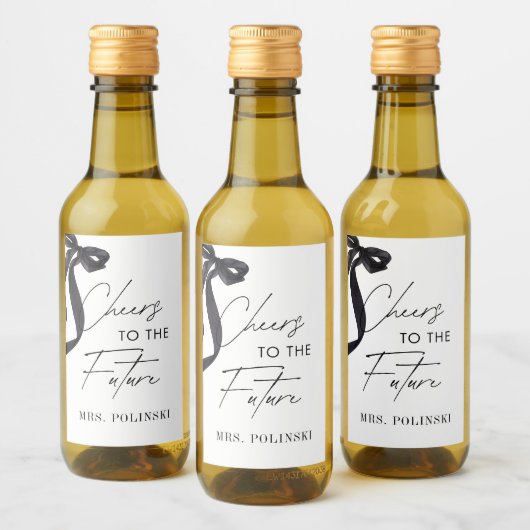 Sie zähmt das Gastgeschenk des Knotens-Brautparty Weinetikett (Flaschen)