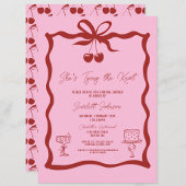 Sie zähmt das rote Brautparty des Knot-Bows Einladung