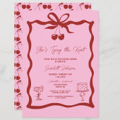 Sie zähmt das rote Brautparty des Knot-Bows Einladung