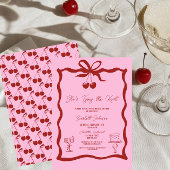 Sie zähmt das rote Brautparty des Knot-Bows Einladung